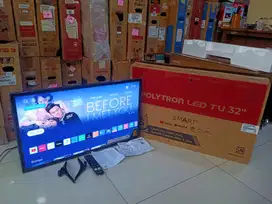 Tv Led Polytron smart 32 inc kondisi bekas masih orisinil bergaransi