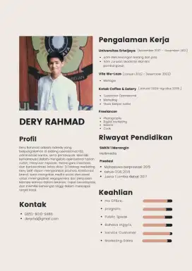 Bisa Kerja Mulai 26 Agustus