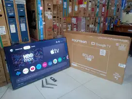 GOOGLE TV EQLED POLYTRON 50 INC KONDISI BEKAS MASIH MULUS ORISINIL