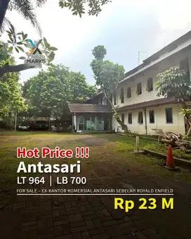 FOR SALE – EX-KANTOR KOMERSIAL ANTASARI  Sebelah Royal Enfield – Jl. P