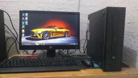 PC CPU Build Up HP Lengkap Monitor Siap Pakai