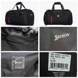 Tas Srixon Duffle Golf Bag Hitam Lengkap Tali Panjang new origina