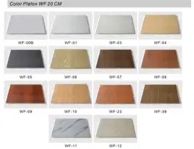 Plafon PVC motif glossy all varian
