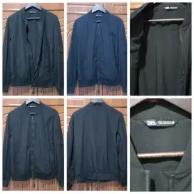 Jaket Zara Bomber Size M Hitam Model Keren ORIGINAL BrandNew Men zara