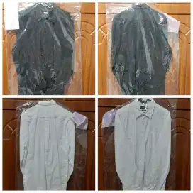 Kemeja Executive Oxford Putih or Hitam Lgn Pjg Size 16 Slim Fit 
