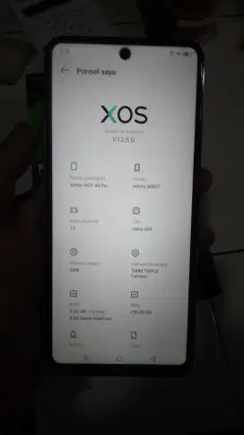 Hp infinix hot 40 pro ram 8/256 fullset