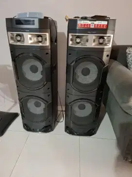 Speaker aktif polytron mulus lengkap remote