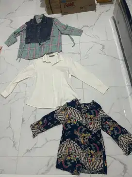 Baju preloved wanita 100 rb dpt 3 pcs