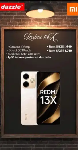 promo redmi 13x 8/128