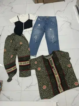 Baju dan celana jeans preloved murah banget