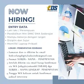Lowongan Kerja Entry Data