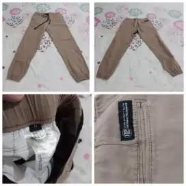 Celana Jogger R2 Pria Coklat Size L Men