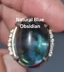 Batu Akik Blue Obsidian