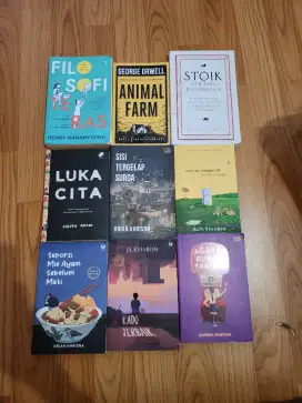 BUKU NOVEL DAN SELF IMPROVEMENT ORI GRAMED