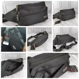 Tas Tumi Alpha Bravo Black Waistbag men pria