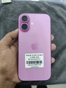 iPhone 16 128 pink Hb 100%