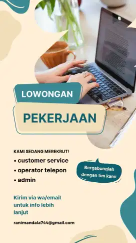DIBUTUHKAN LOWONGAN PEKERJAAN