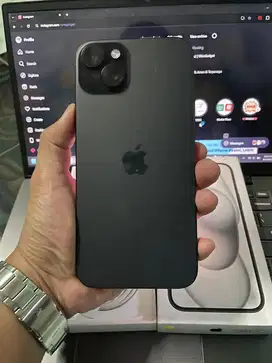 iPhone 15 Plus 128gb iBox- HB 100% - Garansi ON Jan 2026 - Fullset Ori