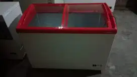 Freezer Kaca Sliding Maspion 256 liter