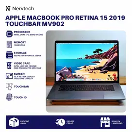 MacBook Pro Retina 15 2019 Touchbar MV902 Core i7 RX555 4GB 16GB/512GB