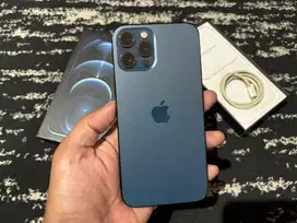 iPhone 12 Pro Max 128Gb Pasific Blue Ex iBox Mulus Nominus COD Bandung