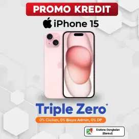 CICILAN KREDIT 0% IPHONE 15 128GB 256GB TANPA DP GARANSI RESMI