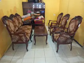 Meja & kursi kayu jati