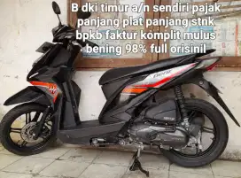 Honda beat F1 2017 Eco cw asli Hitam B dki timur a/n sendiri pajak pjg