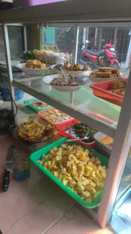 Nasi ayam dan sayuran