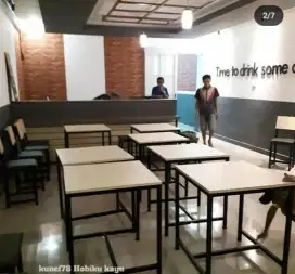 meja kursi buat cafe dll
