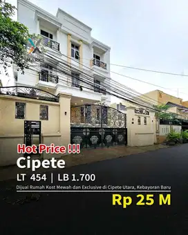 FOR SALE – RUMAH KOST EXCLUSIVE CIPETE UTARA, KEBAYORAN BARU – JAKSEL