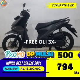 HONDA BEAT DELUXE 2024 SEKEN KREDIT DP CUMA 500RIBU ANGSURAN RINGAN