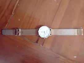 Jam Bonia asli warna emas