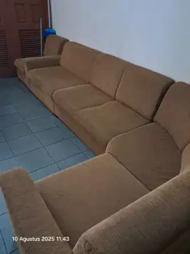 Sofa empuk L murah