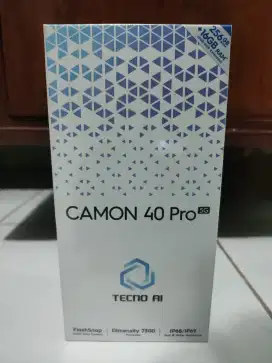 Tecno Camon 40 Pro Ram 8/256 Baru