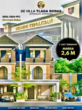 Dijual Rumah 3 Lantai Cluster De Villa Telagabodas, Gajahmungkur