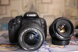Canon 700d bonus lensa fix yn 50mm