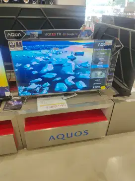 Aqua LED tv 43 in google tv UHD bisa cicil bunga 0% tanpa kartu Credit