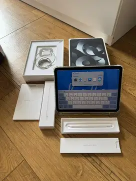 JUAL IPAD AIR 5 M1 64GB WIFI ONLY PLUS APPLE PENCIL GEN 2