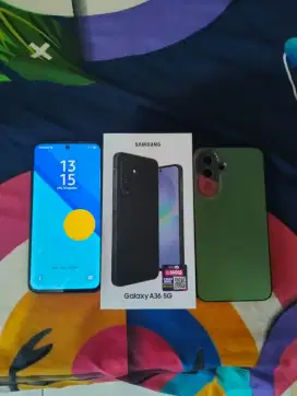 SAMSUNG A36 5G 8/256GB , KOMPLIT , NO MINUS , PEMAKAIAN 1 BULAN !!!