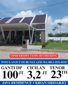 Oper kredit rumah tanpa bi checking java residence 1 krian sidoarjo