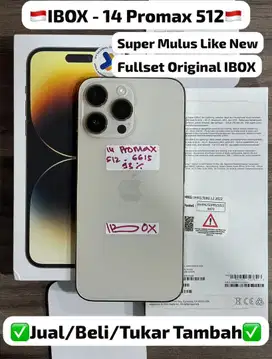 iphone 14promax 512gb second ibox bh 93% cicilan 0%