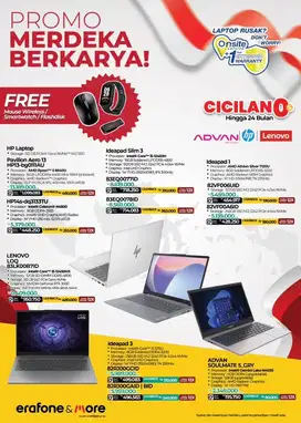 PROMO LAPTOP MERDEKA BERKARYA!
