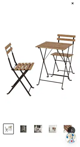 Tarno meja kursi lipat outdoor set