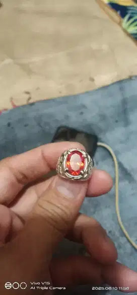 Batu Paparaca ring perak