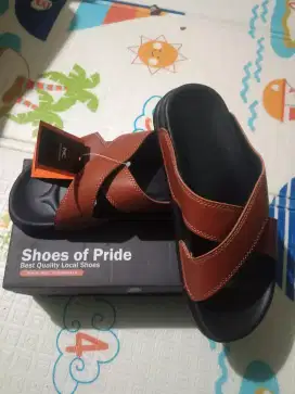 Sendal kulit sintetis sendal pria sendal karet