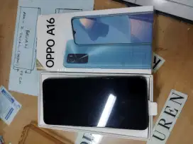 Oppo A16 3/32. Normal Mulus Original Belum Pernah Service