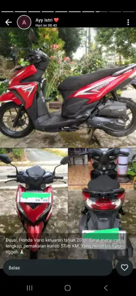 Honda Vario th 2015