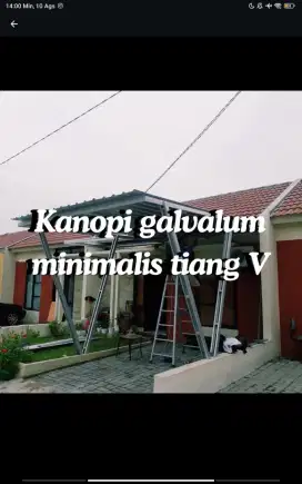 KANOPI DENGAN TIANG V