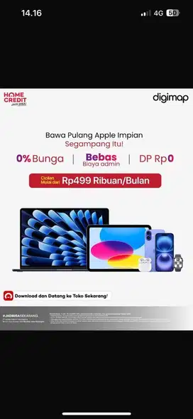 CICILAN iphone 0% free admin
